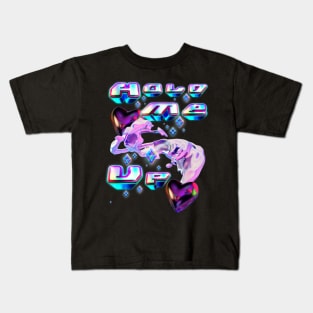 Hold me up y2k vaporwave vibe Kids T-Shirt